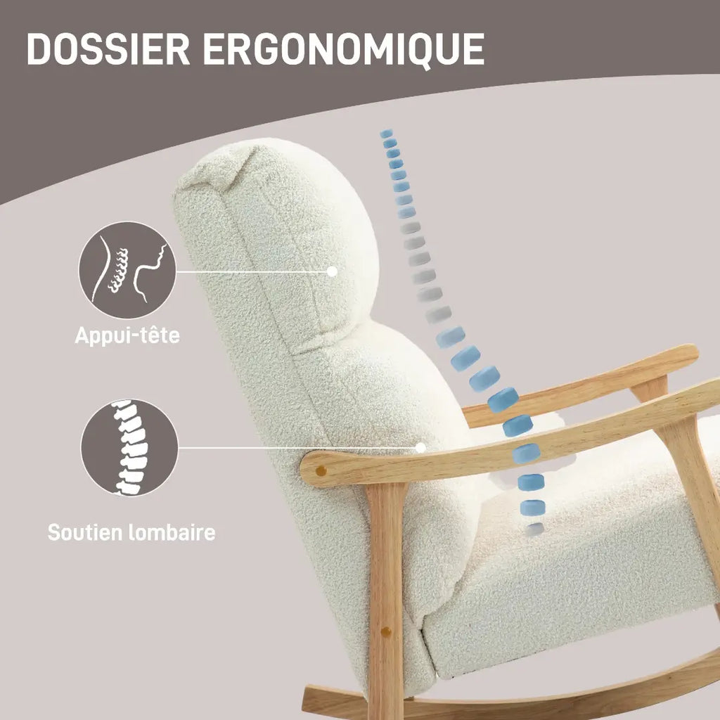 Fauteuil à bascule Alba
