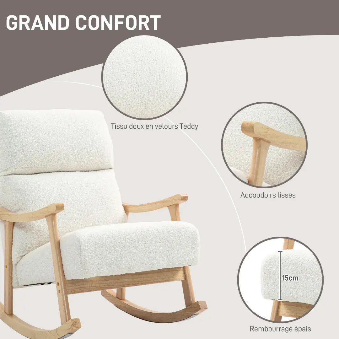 Fauteuil à bascule Alba