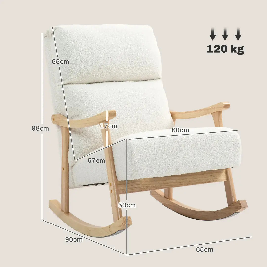 Fauteuil à bascule Alba
