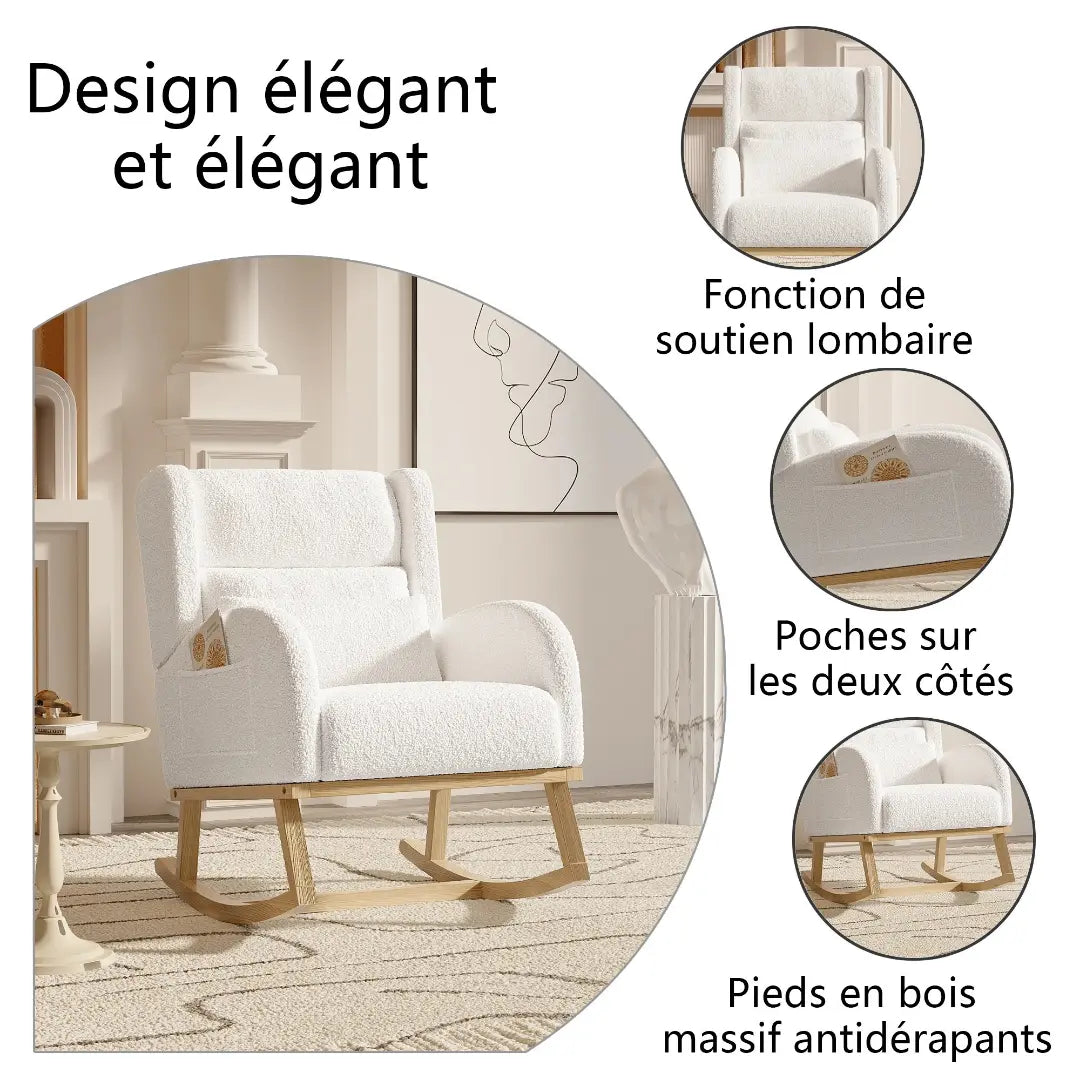 Fauteuil à bascule Livia