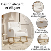 Fauteuil à bascule Livia