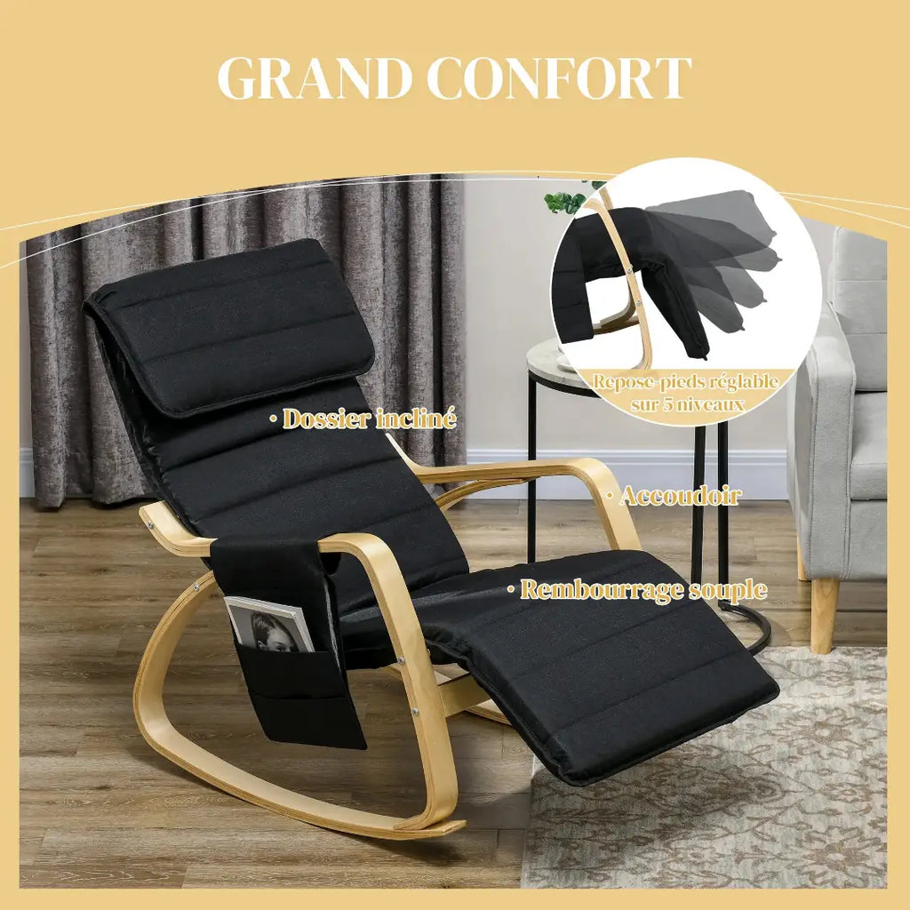 Fauteuil à bascule Maya