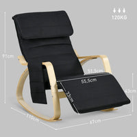 Fauteuil à bascule Maya