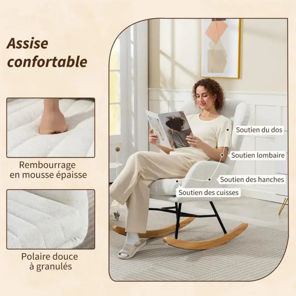 Fauteuil à bascule Mila